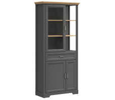 Шкаф Jasmin REG1W2D1S 93*41*204 дуб артизан / графит