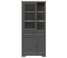 Шкаф Jasmin REG1W2D1S 93*41*204 дуб артизан / графит