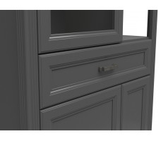 Шкаф Jasmin REG1W2D1S 93*41*204 дуб артизан / графит