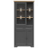 Шкаф Jasmin REG1W2D1S 93*41*204 дуб артизан / графит (с подсветкой)