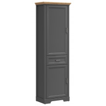 Шкаф Jasmin REG2D1S 65.5*41*204 дуб артизан / графит