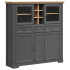 Шкаф Jasmin REG2W3D3S 143*41*150 дуб артизан / графит