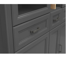 Шкаф Jasmin REG2W3D3S 143*41*150 дуб артизан / графит (с подсветкой)