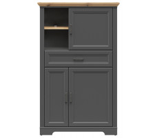 Шкаф Jasmin REG3D1S 93*41*150 дуб артизан / графит