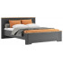 Кровать Jasmin LOZ160х200 Д 160*200 дуб артизан / графит (с гибким основанием)