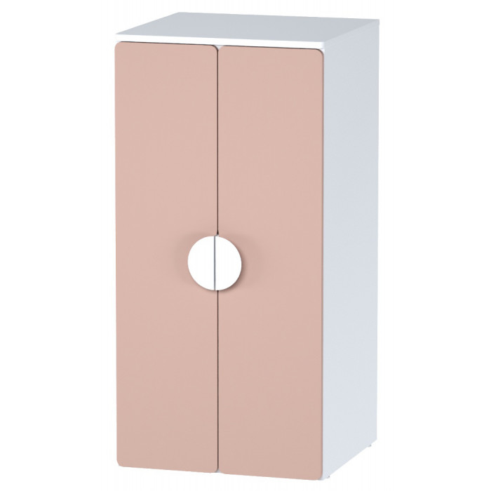 Шкаф Mebelain Пикси 60*57*120 распашной с полкой розовый