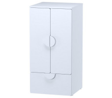 Шкаф Mebelain Пикси 60*57*120 распашной с полкой и выдвижным ящиком белый