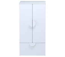 Шкаф Mebelain Пикси 60*57*120 распашной с полкой и выдвижным ящиком белый