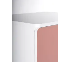 Шкаф Mebelain Пикси 60*57*120 распашной с полкой и выдвижным ящиком розовый