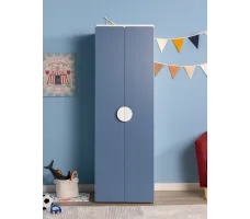 Шкаф Mebelain Пикси 60*57*180 распашной с полкой синий