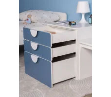 Комод Mebelain Пикси 3 ящика 60*57*60 синий