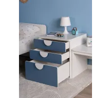 Комод Mebelain Пикси 3 ящика 60*57*60 синий