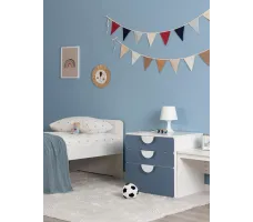 Комод Mebelain Пикси 3 ящика 60*57*60 синий