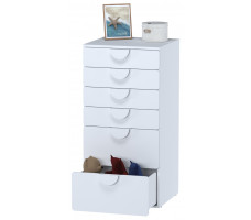 Комод Mebelain Пикси 6 ящиков 60*57*120 белый