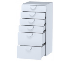 Комод Mebelain Пикси 6 ящиков 60*57*120 белый