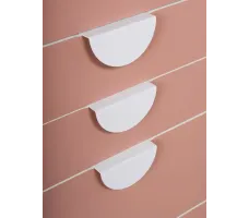 Комод Mebelain Пикси 6 ящиков 60*57*120 розовый
