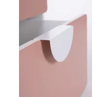 Стеллаж Mebelain Пикси 3 ящика 60*57*120 розовый