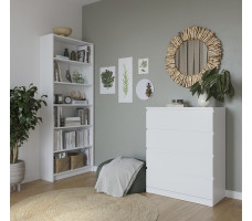Комод Mebelain Варма 4 80*40*100 белый