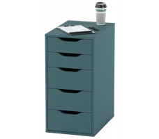 Комод Mebelain Ингар 5 36*53*71 серо-бирюзовый