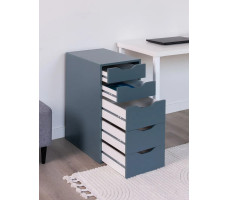 Комод Mebelain Ингар 5 36*53*71 серо-бирюзовый