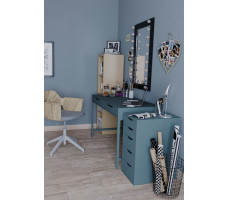 Комод Mebelain Ингар 5 36*53*71 серо-бирюзовый