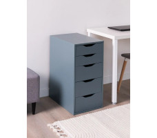Комод Mebelain Ингар 5 36*53*71 серо-бирюзовый