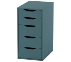 Комод Mebelain Ингар 5 36*53*71 серо-бирюзовый