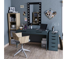 Комод Mebelain Ингар 5 36*53*71 серо-бирюзовый
