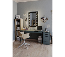 Комод Mebelain Ингар 5 36*53*71 серо-бирюзовый