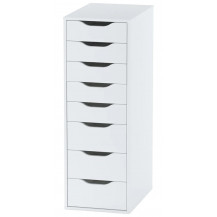 Комод Mebelain Ингар 8 36*53*102 белый Комод Mebelain Ингар 8 36*53*102 белый