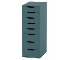 Комод Mebelain Ингар 8 36*53*102 серо-бирюзовый