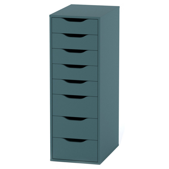 Комод Mebelain Ингар 8 36*53*102 серо-бирюзовый