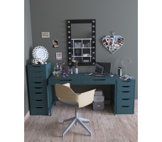 Комод Mebelain Ингар 8 36*53*102 серо-бирюзовый