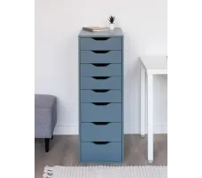 Комод Mebelain Ингар 8 36*53*102 серо-бирюзовый