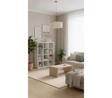 Стеллаж Mebelain ФОРА 12 112*38*146 белый