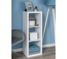 Стеллаж Mebelain ФОРА 3 112*38*41 белый