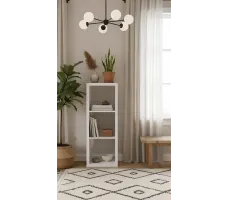 Стеллаж Mebelain ФОРА 3 112*38*41 белый
