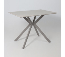 Стол AV 5026 1000*700 МДФ пленка ПВХ/керамика CARMEN LIGHT GRAY бежево-серый / бежево-серый матовый