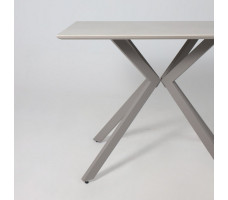 Стол AV 5026 1000*700 МДФ пленка ПВХ/керамика CARMEN LIGHT GRAY бежево-серый / бежево-серый матовый