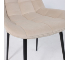 Стул Алвест AV 405 светло-бежевый велюр Neo-03/черный