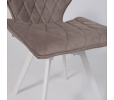 Стул поворотный Rafael M-R 360 d05 CAPPUCCINO LUX/белый