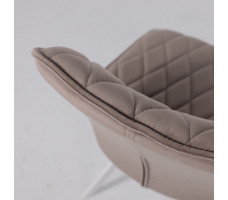 Стул поворотный Rafael M-R 360 d05 CAPPUCCINO LUX/белый