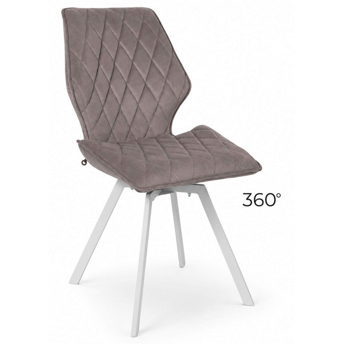 Стул поворотный Rafael M-R 360 d05 CAPPUCCINO LUX/белый