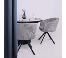 Стул поворотный SHELLY-R 360 m13 ASH GREY LUX/черный