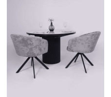 Стул поворотный SHELLY-R 360 m13 ASH GREY LUX/черный