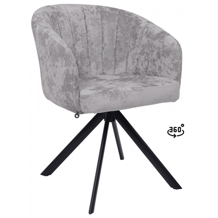 Стул поворотный SHELLY-R 360 m13 ASH GREY LUX/черный