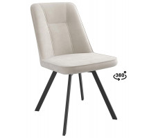 Стул поворотный IBIS-360 b03 кремовый/черный