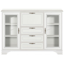 Тумба Kentaki KOM2W3S1B 154.5*44.5*109.5 белый