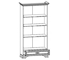 Шкаф Kentaki REG2W1S 99.5*44*197.5 каштан