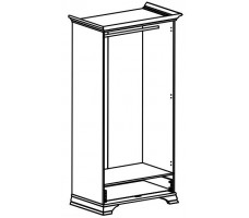 Шкаф Kentaki SZF2D1S 99.5*44*197.5 каштан